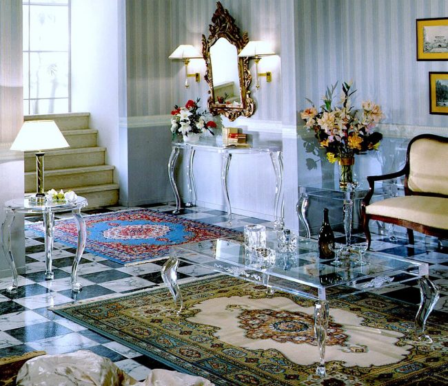 arredamenti in plexiglass