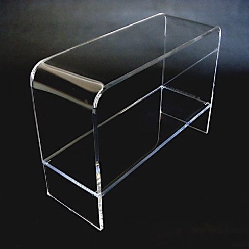 consolle doppia in plexiglass