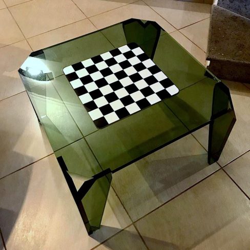 scacchiera in plexiglass