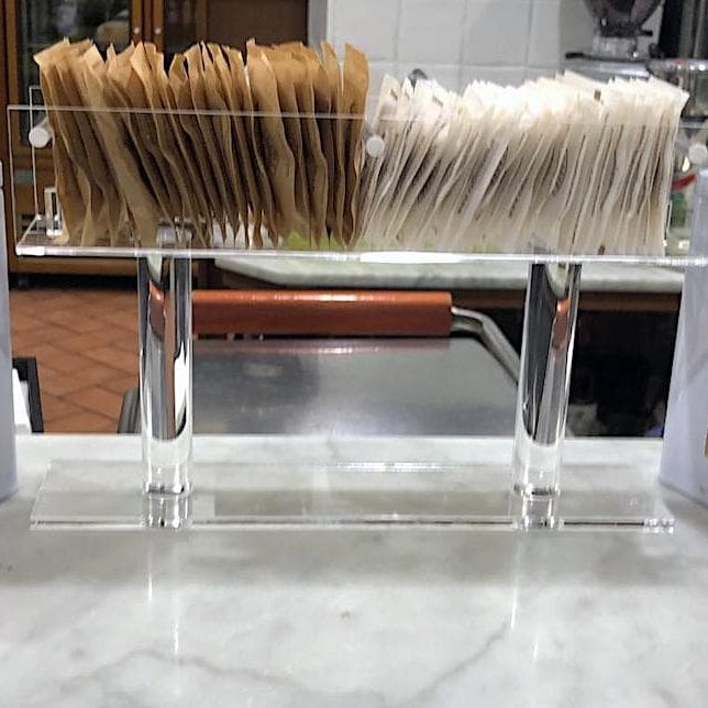 Porta zucchero bar in plexiglass