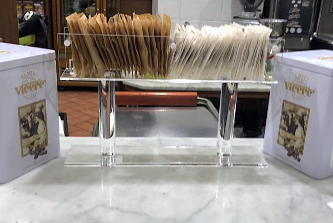 Porta zucchero bar in plexiglass